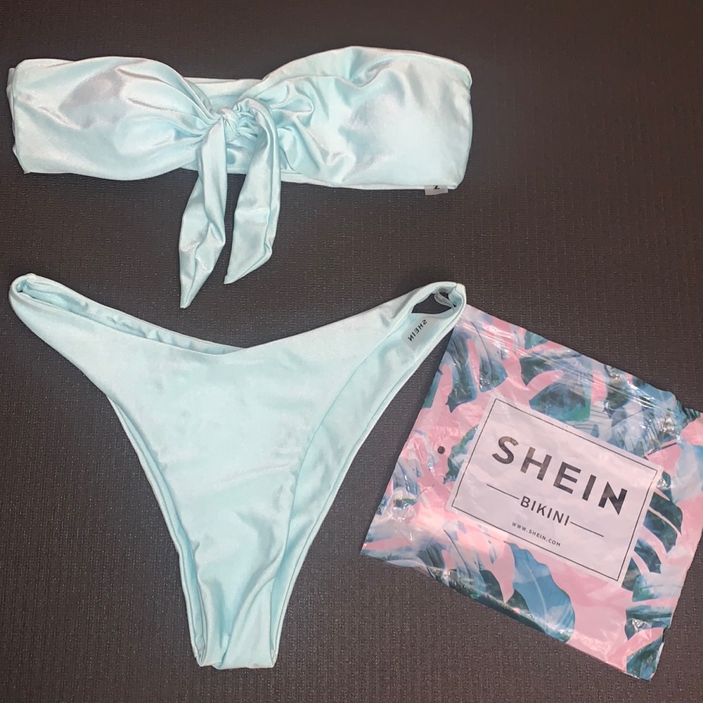 Pastel teal bikini